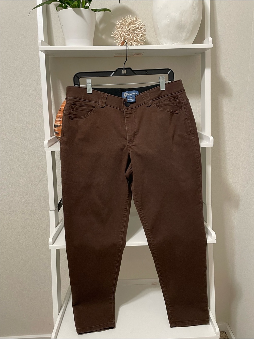 Democracy Women’s Skinny Pants in Rich Brown